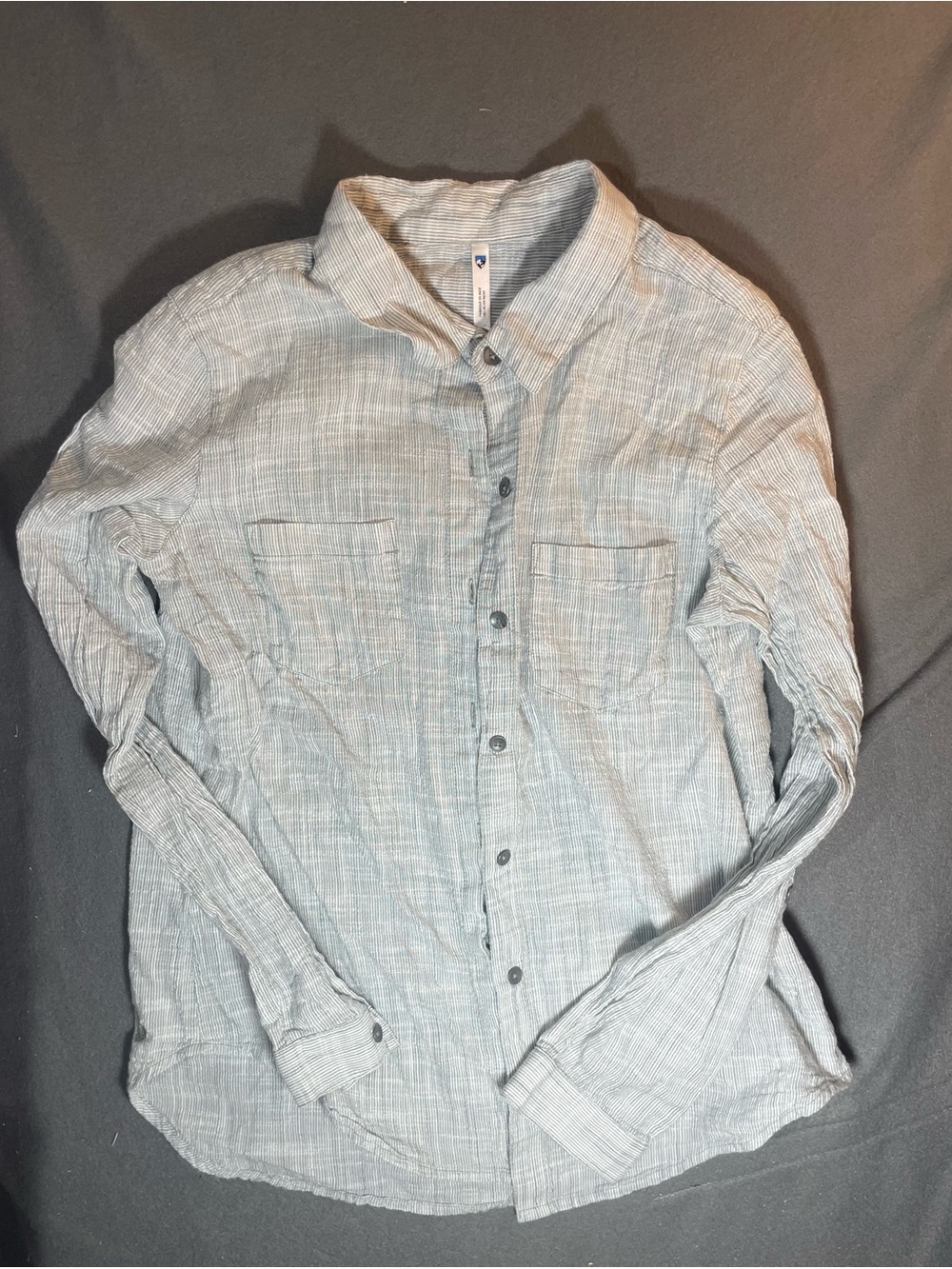 KÜHL Adele Striped Lightweight Cotton Button Down Shirt - Women’s Size Small
